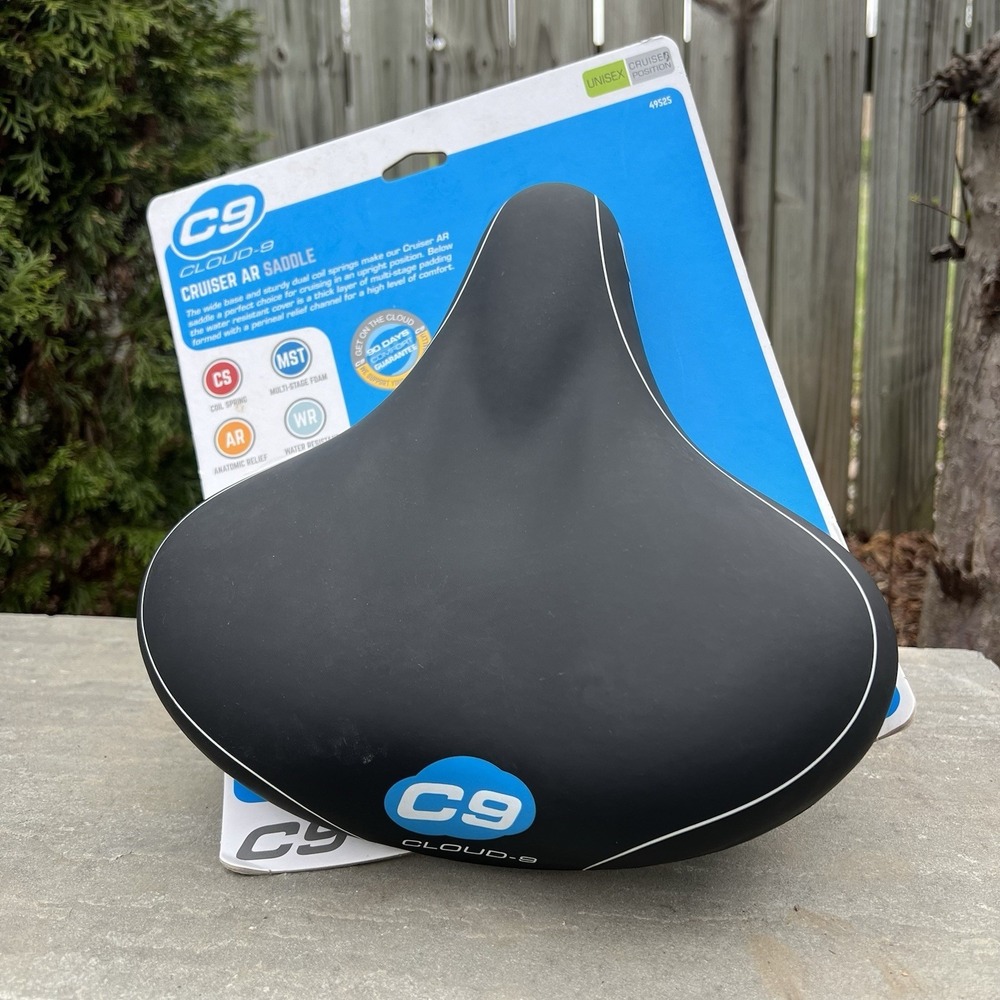 Cloud-9 Cruiser Select Saddle, 10.5" x 10.5", Black Soft Touch Vinyl